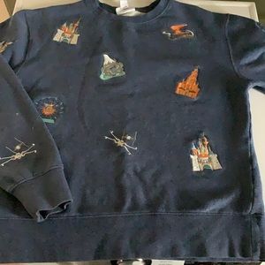 Disney Parks Disneyland Rides Embroidered Icon Sweatshirt